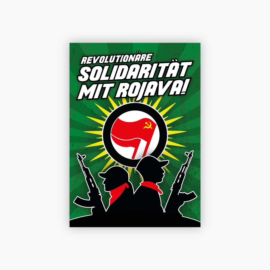 Aufkleber: Revolutionäre Solidarität mit Rojava