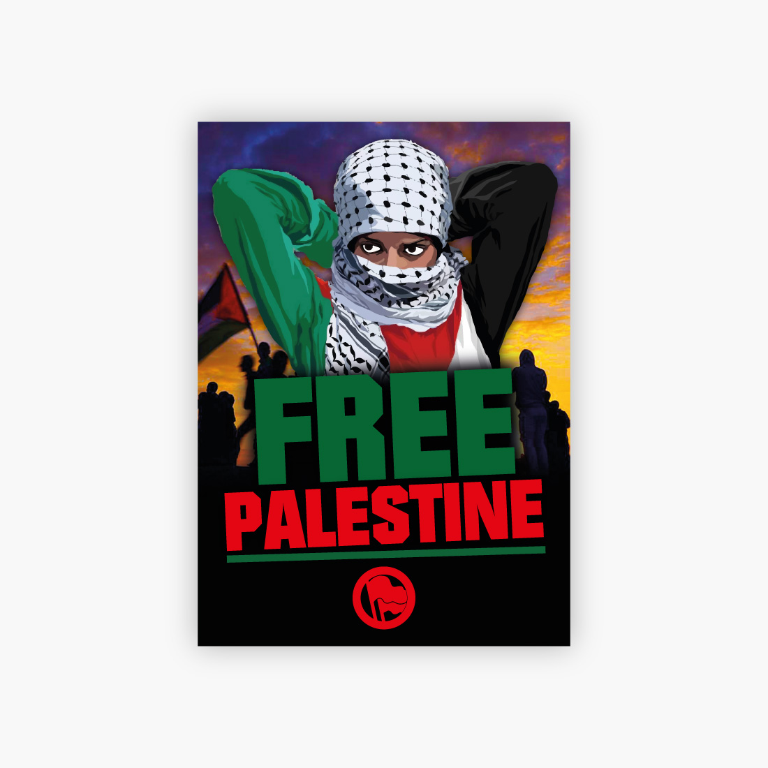 Aufkleber: Free Palestine