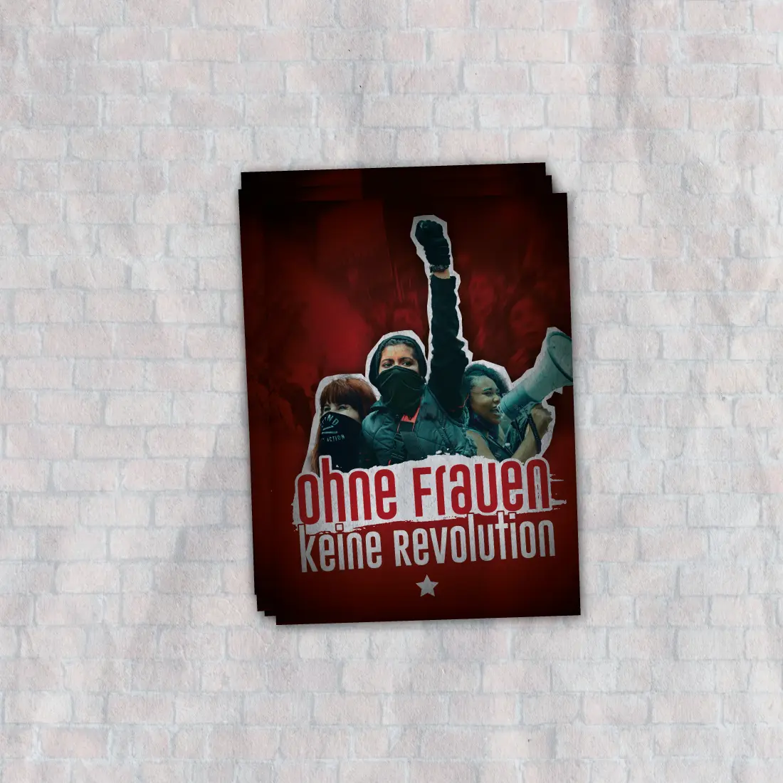 Aufkleber: Ohne Frauen keine Revolution