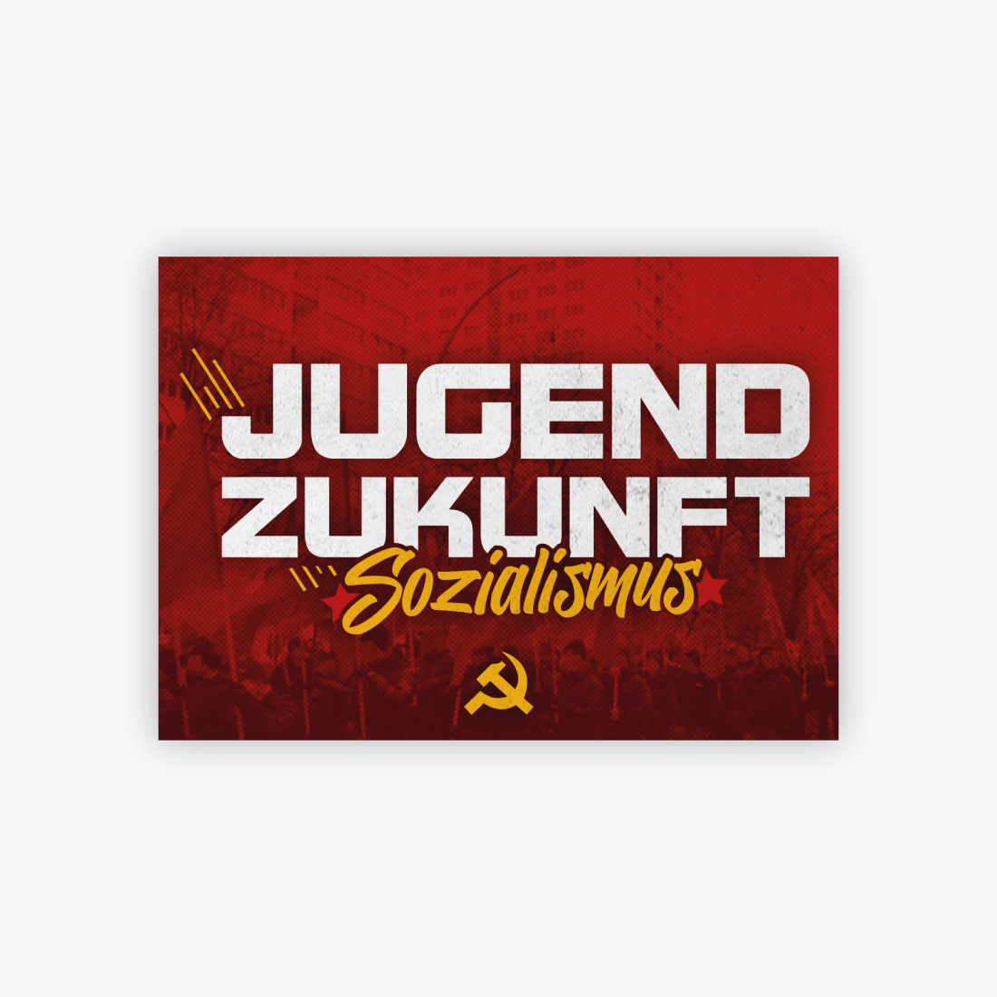 Aufkleber: Jugend Zukunft Sozialismus